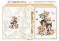 7 Playful Little Kittens Folded Book Gold (FOUR)