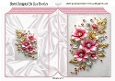 Pretty Pink, Silver, Gold, Flowers Folded Book