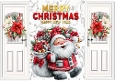 Christmas Gatefold With A Happy Santa  White Doors (ONE)