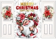 Christmas Gatefold With A Happy Santa  White Doors (TWO)