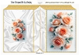 Pretty Peach Roses, Folded Book