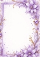 Pretty Lilac Flowers A4 Frame
