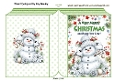 Lovely Snowman With Birds Folded Book (ONE)