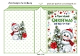 Lovely Snowman With Tree Folded Book (TWO)