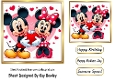 Lovely Minnie And Mickey Mouse With Hearts 7x7
