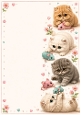 Cute Kittens Playing With Mice A4 Frame