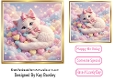 Lovely Kitten Rainbow Hearts Hearts 7x7