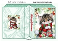 Christmas Folded Book With Kitty (ONE)