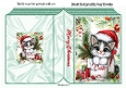 Christmas Folded Book With Santa Kitty (THREE)