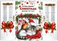 Cute Christmas Kitten Sleeping Gatefold (ONE),