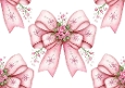Pretty Christmas Pink Bows Backing Paper (BIG)