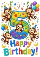 Lovely A4 Birthday Card For Little Boy AGED FIVE