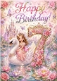 Lovely A4 Card, For A Little Girl Swan Aged SEVEN