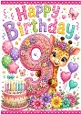 Lovely A4 Card, For A Little Girl A Giraffe Aged NINE