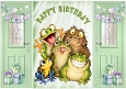 Funny Frogs Gatefold For Birthday