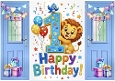 Lovely Birthday Card, Blue Gatefold For A Little Boy AGED ONE