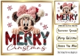 Lovely Christmas Minnie Mouse 8x8 Card