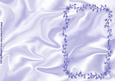 Satin Background with Leaf Frame in Blue A5 Card or Insert