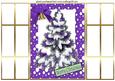 Christmas Tree, in Purple Frame, French Doors