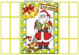 Cup of Tea Santa, Gold French Doors
