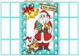 Cup of Tea Santa,turquiose French Doors