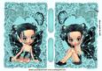Cute Faerie Toppers with Turq Bows on Vintage Lace