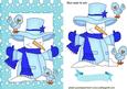 Mr Snowman with Blue Scarf