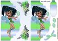 Little Green Faerie on Scalloped Envelope