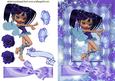 Little Purple Faerie with the Stars in Lace Frame