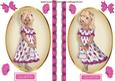 Strawberry Girl in Pink in Oval Toppers