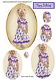 Strawberry Girl in Purple, Oval Pyramids