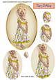 Little Strawberry Girl in Yellow, Oval Pyramids