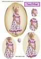 Little Strawberry Girl in Pink, Oval Pyramids