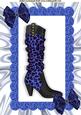 Ladies Leopard Print Boot with Blue Bows A4