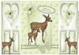 Little Reindeers in Cream Star Frame, Gatefold