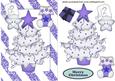 Purple Christmas Tree with Cheeky Star