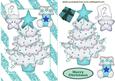 Turq Christmas Tree with Cheeky Star