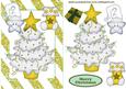 Gold Christmas Tree with Cheeky Star