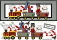 Welcome on Board the Santa Train in Silver Frame