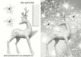 Pretty Silver Reindeer in Silver Star Background