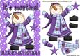 It's Snow Time, Snowman in Purple Snow Frame
