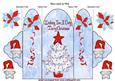Red Christmas Tree with Cheeky Star Trifold