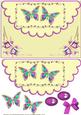 Pretty Pink Butterflies with Jewels