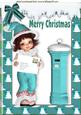 Letter to Santa Little Girl in Turq A4