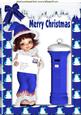 Letter to Santa Little Girl in Blue A4