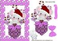 Pocket Mouse with Cheeky Star in Pink Snow Frame