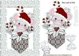 Pocket Mouse with Cheeky Star in White Snow Frame
