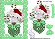 Pocket Mouse with Cheeky Star in Green Snow Frame