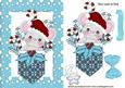 Pocket Mouse with Cheeky Star in Turq Snow Frame