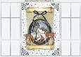 Beautiful Christmas Scene in Silver Bauble French Gatefold